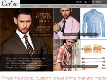 Tablet Screenshot of ceriseshirts.com